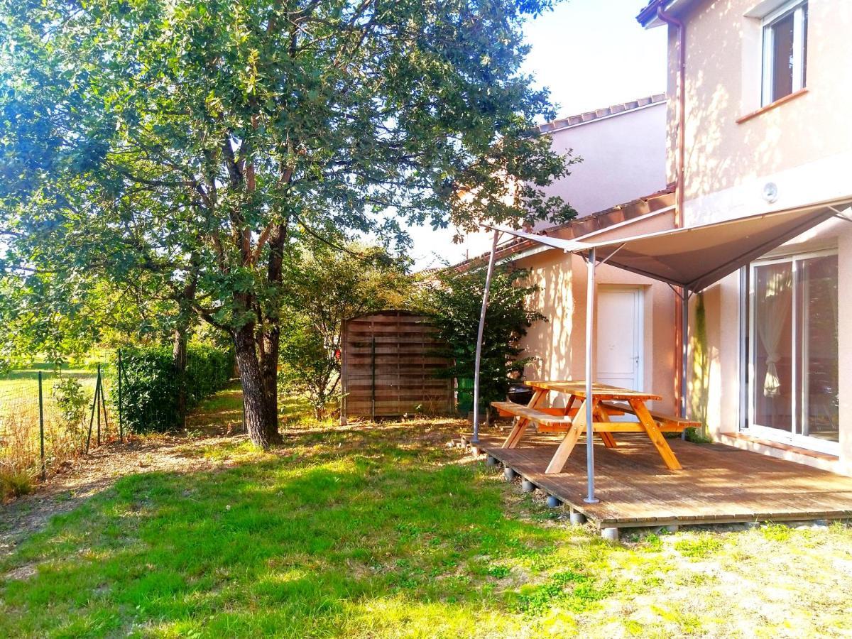 Le Clos Andree - Charmante Maison 8 Personnes - 5 Lits - Climatisation Reversible - Parking 3 Vehicules - Garage - Zone Nord Montauban - Terrasse Et Jardin Esterno foto